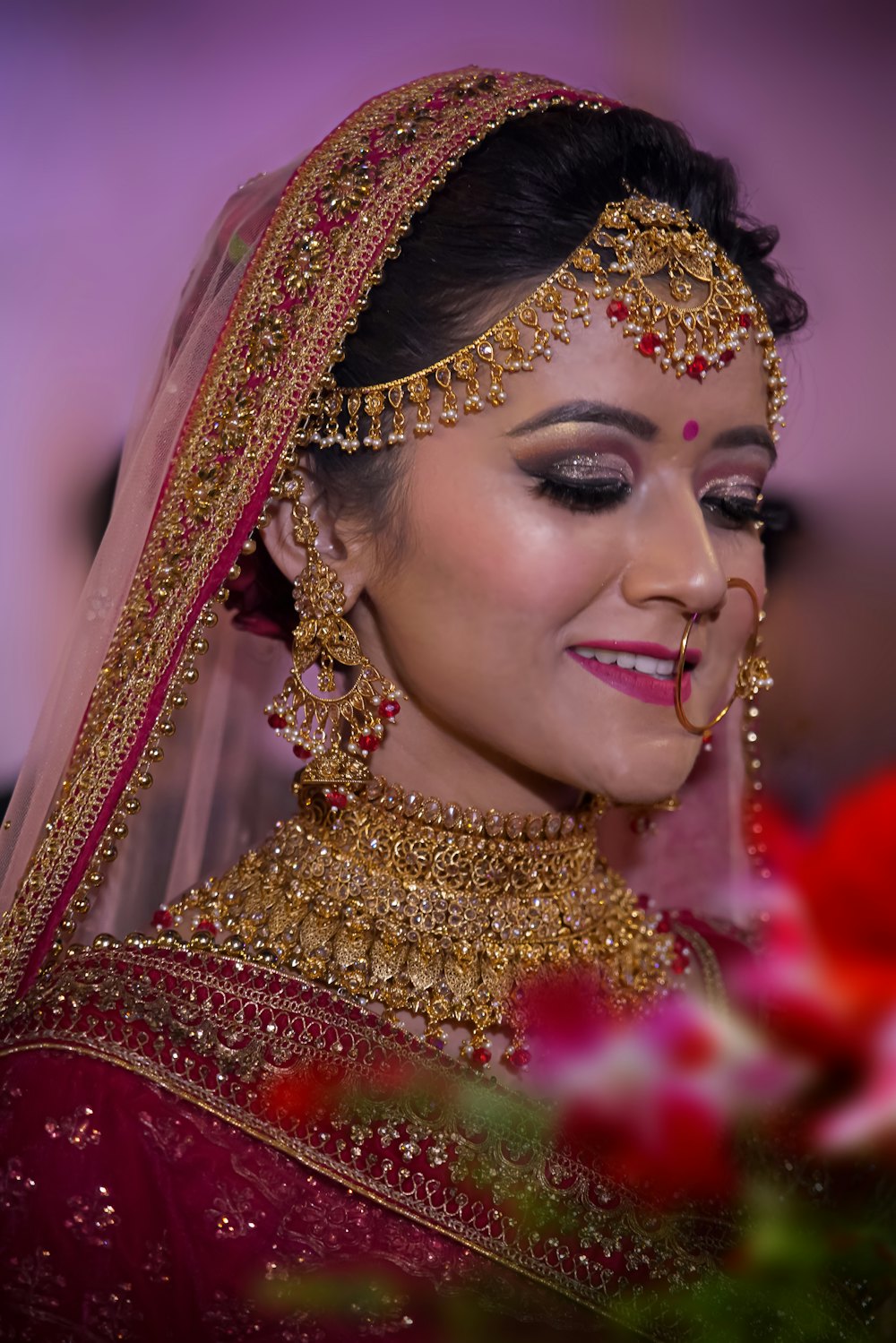Pakistani bride photographed on her wedding day